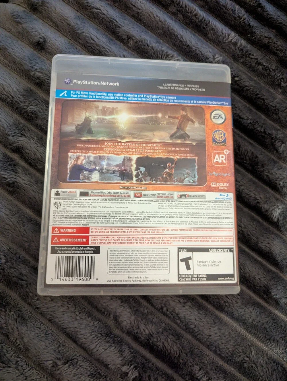 Harry Potter and The Deathly Hallows Part 2 PS3 Video Game